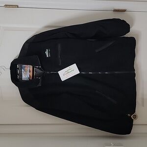 Outhere Size XXL Black Fleece Smart-Tex Hunting Jacket, Zipper Pockets, NEW